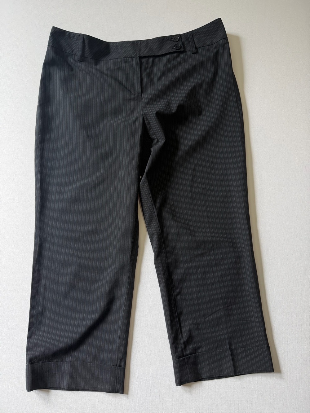 Ann Taylor Loft Women’s Wide Leg Striped Capri Pants Business - 14P